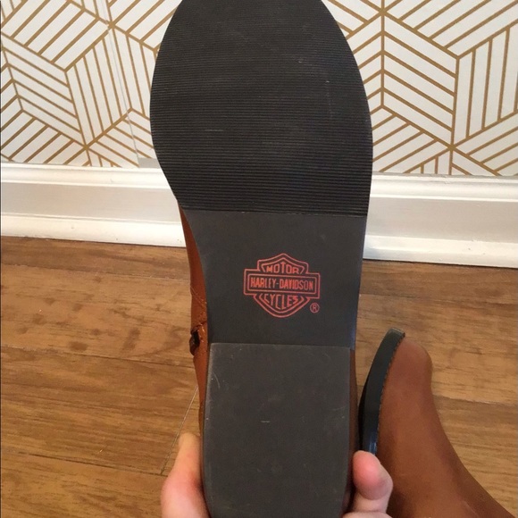 Harley Davidson Leather Brown Boots. - Picture 15 of 16